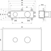 Kép 3/3 - Ravak R-box 07B.50 R-box Basin alaptest a falba süllyesztett csaptelepekhez X070231