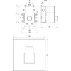 Kép 4/4 - Ravak R-box 07C.50 Termo alaptest a falba süllyesztett termosztátos csaptelepekhez X070232