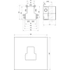 Kép 4/4 - Ravak R-box 07E.50 R-box Vertical O2 alaptest a falba süllyesztett csaptelepekhez X070234