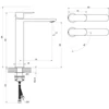 Kép 4/4 - Ravak Chrome II 015.01CR  mosdócsaptelep leeresztő nélkül, BeCool, 300 mm Króm X070449