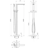 Kép 5/5 - Ravak Chrome II CR II 080.00 padlón álló csaptelep X070456