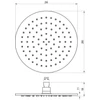 Kép 4/4 - Ravak Esőztető kör fejzuhany, 250 mm 985.00CR, króm X070517