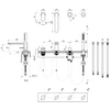 Kép 3/3 - Ravak Chrome II kádperem csaptelep (4 utas) X070587