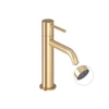 Kép 3/4 - Ravak Espirit álló mosdócsaptelep 190 mm leeresztő nélkül ES 012.60GLB, Gold Brushed X070597