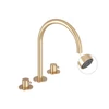 Kép 3/4 - Ravak Espirit álló mosdócsaptelep, 3 furatos 270 mm leeresztő nélkül ES 018.60GLB, Gold Brushed X070599