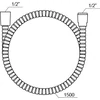 Kép 4/4 - Ravak Zuhany gégecső, műanyag boritással 150 cm 912.50 - X07P065