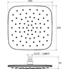 Kép 3/3 - Ravak 983.00 ABS zuhanyfej, négyzetalapú - króm, 250mm X07P574