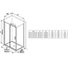 Kép 2/2 - Ravak Blix Slim Fix zuhanyfal BLSPS-80 fekete +Transparent X9BM40300Z1