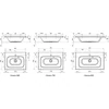 Kép 4/4 - Ravak Chrome 600 60x49 mosdó XJG01160000