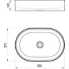 Kép 5/5 - Ravak Ceramic Mosdó 550 O Slim kerámia fehér - XJX01155001