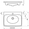 Kép 6/6 - Ravak Balance 800 mosdó 80x46,5 cm XJX01280000