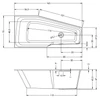 Kép 2/2 - Riho Rethink Space Plug & Play 160x75 kád Balos B112005005