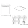Kép 3/3 - Riho Isola 80x80 szürke zuhanytálca D007002090