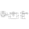 Kép 4/4 - Roca Meridian mosdólábra vagy szifontakaróra ültethető mosdó, szerelőkészlettel (600×460) - A327242000
