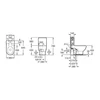 Kép 2/4 - Roca Meridian monoblokkos mélyöblítésű kombi wc, szerelőkészlettel, Vario lefolyós A342247000