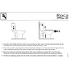 Kép 2/4 - Roca Victoria alsó kifolyású monoblokkos WC-csésze, szerelőkészlettel - A342394000