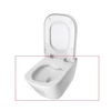 Kép 1/6 - Roca The Gap Rimless fali WC-csésze, mélyöblítésű, rejtett rögzítéssel, szerelőkészlettel A34647L000