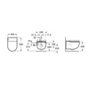 Kép 2/2 - Roca In-tank Meridian álló WC-csésze integrált tartállyal, ülőkével - A893303000