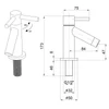 Kép 5/5 - Sapho AQUALINE állószelep, 1/2", króm (ZY12045)