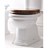 Kép 2/2 - Sapho KERASAN RETRO WC-ülőke, dió/bronz pánt (109340)