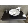 Kép 5/7 - Sapho MURANO LINEA üvegmosdó, átm:40x14cm, fekete/fehér (AL5318-13)
