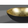 Kép 6/7 - Sapho MURANO BLACK-GOLD üvegmosdó, átm:40x14cm, arany/fekete (AL5318-77)