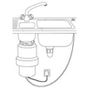 Kép 5/5 - Sapho Konyhai hulladék daráló pneumatikus kapcsolóval, 230V, 380W (MODEL56)