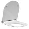 Kép 2/7 - Sapho GSI NORM SLIM soft close WC-ülőke, duroplast, fehér/króm (MS86CSN11)