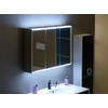 Kép 3/7 - SAPHO BATU tükrösszekrény, LED világítással, 100x71x16cm, fehér (1141130)