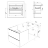 Kép 7/7 - SAPHO FILENA mosdótartó szekrény, 82x51,5x43cm, fehér (FID1285B)