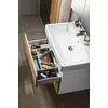 Kép 6/7 - SAPHO MEDIENA mosdótartó szekrény, 2 fiókkal, pipererendezővel, 77x50,5x49cm, matt fehér/natúr tölgy (MD082)
