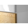 Kép 2/3 - SAPHO MEDIENA mosdótartó szekrény, 2 fiókkal, pipererendezővel, 96,5x50,5x48,5cm, matt fehér/natúr tölgy (MD102)