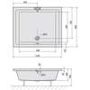 Kép 6/6 - SAPHO POLYSAN DEEP szögletes mély zuhanytálca lábszerkezettel, 110x90x26cm (72372)