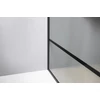 Kép 5/7 - SAPHO Walk-In GELCO CURE BLACK fix zuhanyfal, 1000mm, matt fekete (CB100)