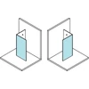 Kép 5/7 - SAPHO Walk-In POLYSAN MODULAR Fix zuhanyfal, L típusú, 2/1-es modul, 1200mm (MS2A-120)