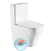 Kép 1/4 - Sapho BELLO RIMLESS monoblokkos WC, alsó/hátsó kifolyású, ülőke nélkül, 38x64cm, duálgombos öblítőmechanikával (PC103WR)