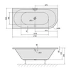 Kép 2/5 - SAPHO POLYSAN VIVA aszimmetrikus kád, balos, 175x80x47cm (70119)