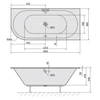 Kép 2/4 - SAPHO POLYSAN VIVA R 185 SLIM kád, jobbos, 185x80x47cm (72129S)