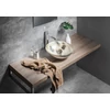 Kép 2/6 - SAPHO MURANO ANIMA üvegmosdó, átm:40x14cm, ezüst/bézs (AL5318-42)