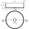 Kép 6/6 - SAPHO AURUM mosdó klik-klak lefolyóval, 38cm, antracit (AU101)