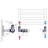 Kép 2/4 - SAPHO CORNER TERMO csatlakozó készlet radiátorhoz, szélső bekötéssel, termosztátos szeleppel, balos, króm (CP1011LS)