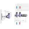 Kép 2/2 - SAPHO TWIN COMBI TERMO csatlakozó készlet radiátorhoz, szálcsiszolt (CP5510S)