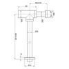 Kép 3/3 - SAPHO MINIMAL Mosdószifon, 1"1/4, inox (MI036)