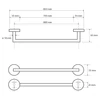 Kép 2/2 - SAPHO BEMETA OMEGA Törölközőtartó, 855x55x65mm, króm (104204262) (XR426)