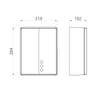 Kép 2/2 - SAPHO NOFER érintésmentes elektromos kézszárító, 220-240V, 2050W, 218x284x102mm, fekete (01481.N)