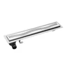 Kép 1/4 - SAPHO AQUALINE VENTO padlóösszefolyó, 96x14cm, szifonnal, inox (2708-10)