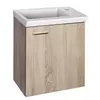 Kép 1/4 - SAPHO AQUALINE ZOJA mosdótartó szekrény, jobbos, 44x50x23,5cm, platina tölgy, (51046DP)