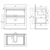 Kép 6/6 - SAPHO AQUALINE ALTAIR mosdótartó szekrény, 77,5x60x45cm, emporio tölgy (AI380)