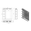Kép 6/6 - SAPHO AQUALINE KORIN LED tükör világítással és polcokkal, dugaljjal, 60x70x12cm (KO377)