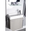 Kép 5/6 - SAPHO LATUS IV mosdótartó szekrény, balos/jobbos, 49,5x50x24,5cm, ezüst tölgy (LT410-1111)